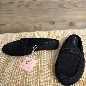 Nanette Lepore Women’s Textured Black Slip-Ons, NWT